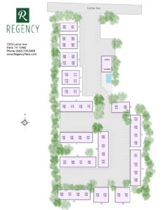 Regency Apartments site map